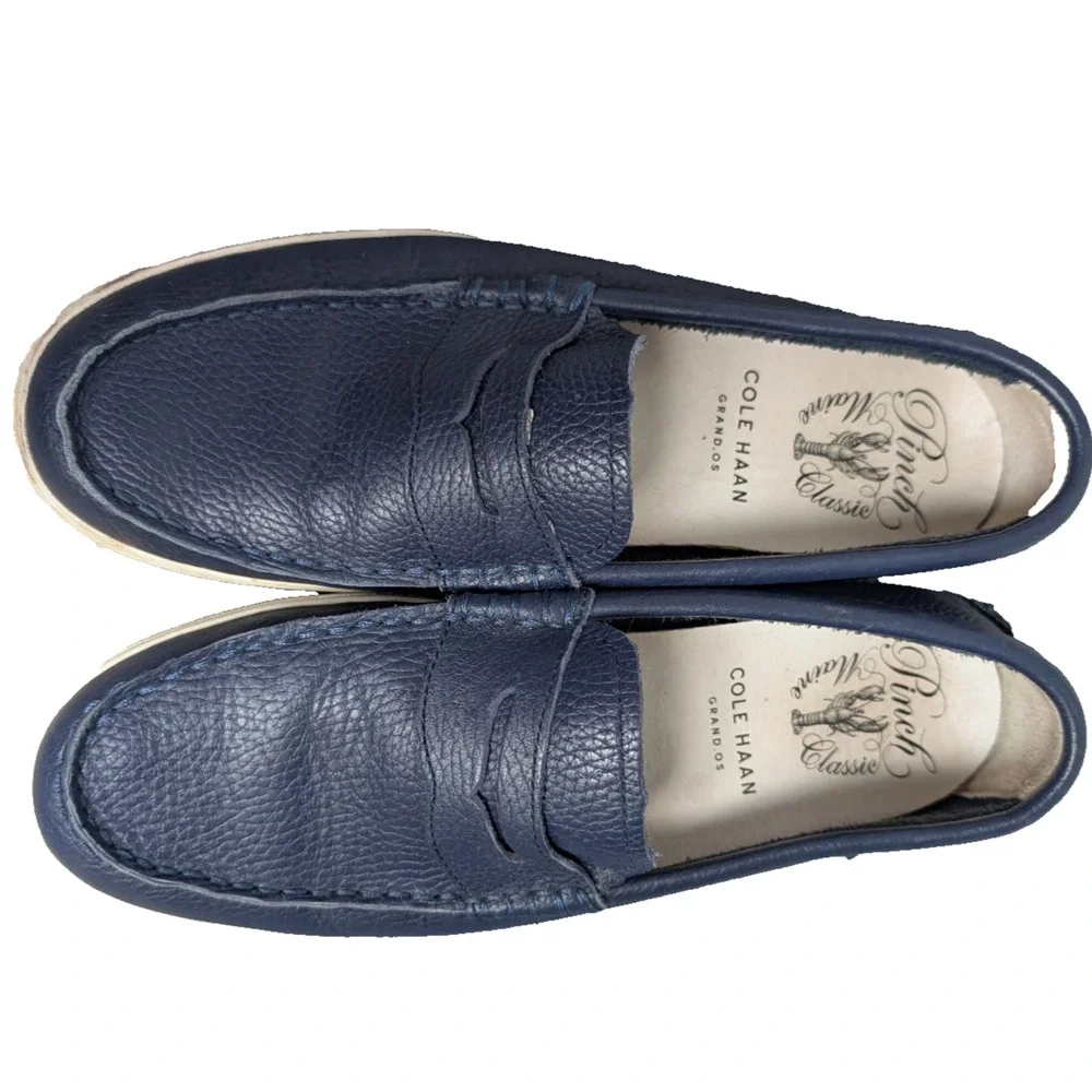 Cole Haan Grand OS Penny Loafer Mens 8.5 Leather Pinch Nautical Preppy Comfort